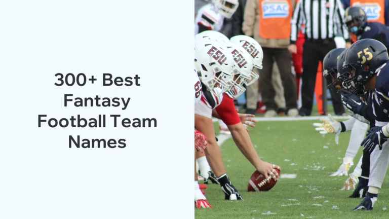 300+ Best Fantasy Football Team Names